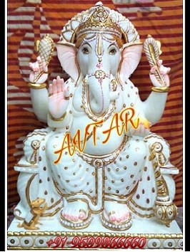 Ganesh Marble Statue